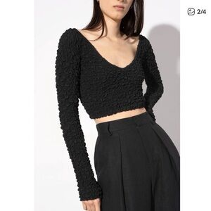 Mara Hoffman Black Soma Top 3X NWT